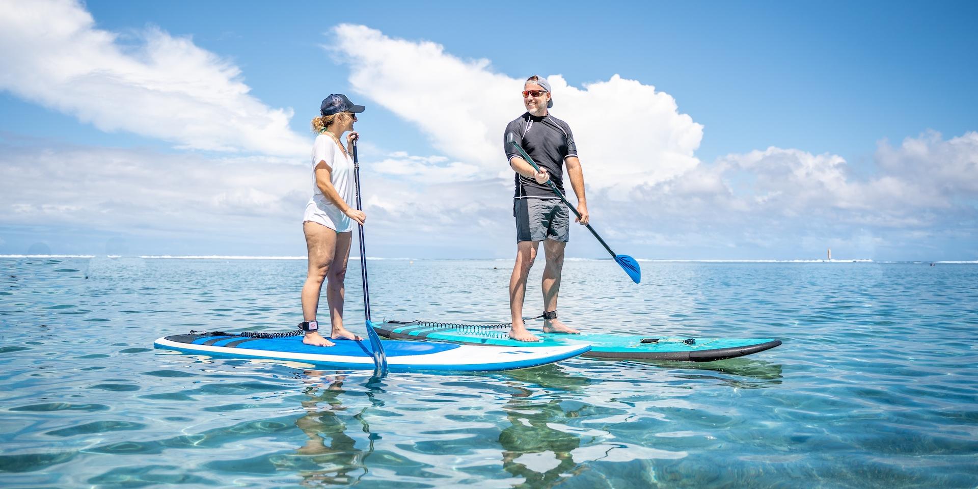 Ausflug im transparenten Kajak und Stehpaddel Île de la Réunion Tourisme