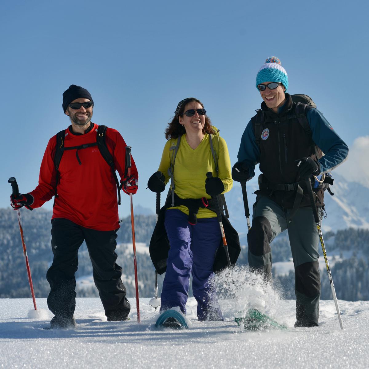 Raquettes Val D Arly Mont Blanc Stations Villages Familiales