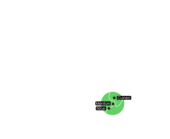 Emplacement de la région de RivierAlp en Europe