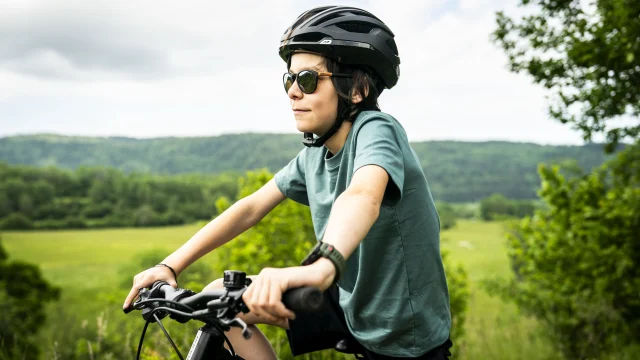 Family mountain biking in the great outdoors - Bugey