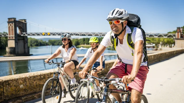 Fahrradtour mit der Familie
