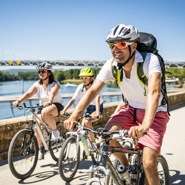 Fahrradtour mit der Familie