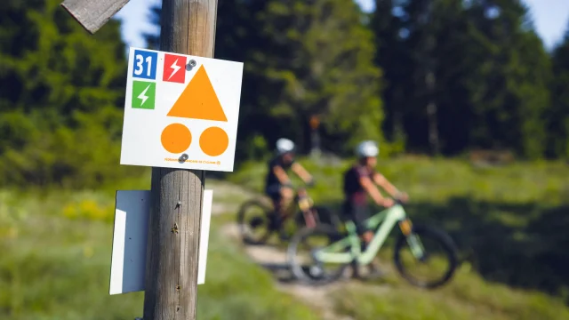 VTT en pleine nature - signalétique