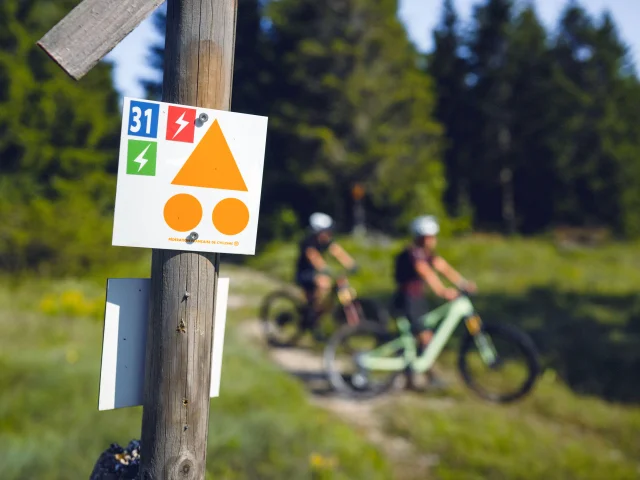 VTT en pleine nature - signalétique