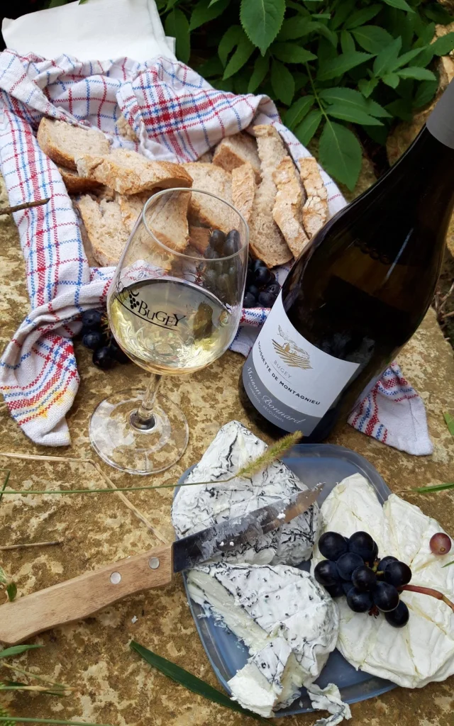 Bugey-Wein und Akkord