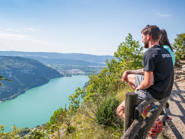 Le Lac de Nantua vu des Fècles