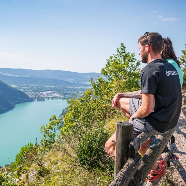Der Nantua-See von Les Fècles aus gesehen