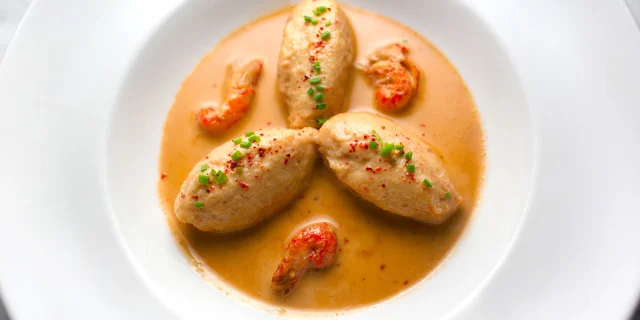 Assiette de quenelles sauce Nantua