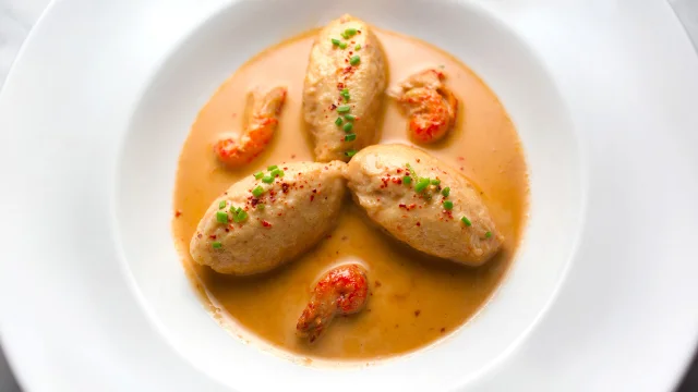 Assiette de quenelles sauce Nantua