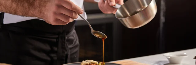 Gastronomie préparation d'un plat