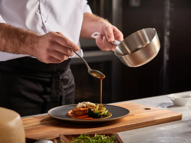 Gastronomie Zubereitung eines Gerichts