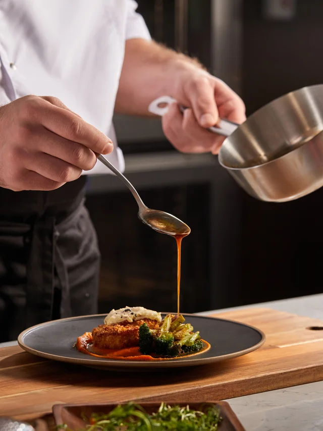 Gastronomie préparation d'un plat