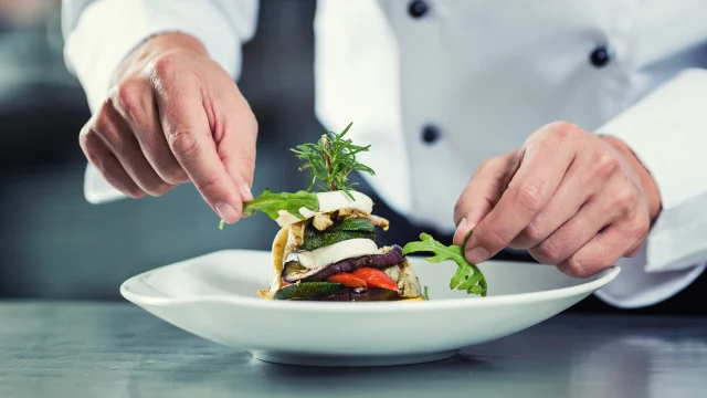 Gastronomie préparation d'un plat
