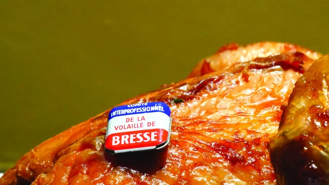 Poulet de Bresse roti