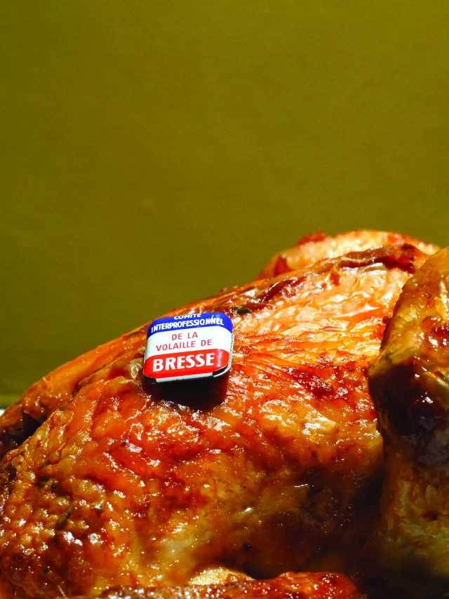 Poulet de Bresse roti