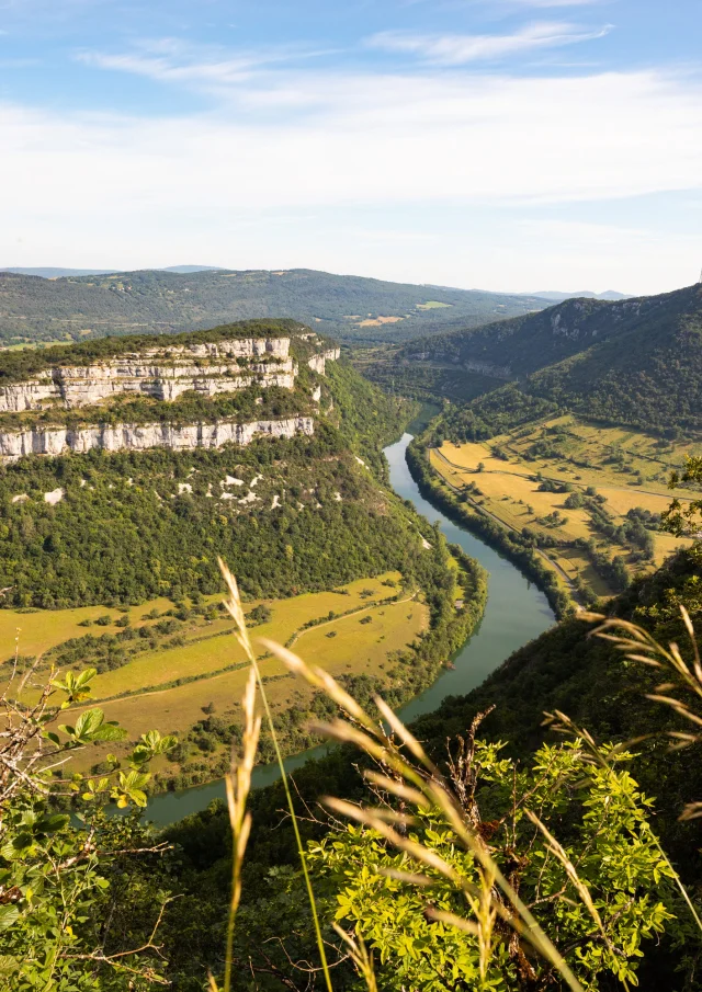 Gorges de l'Ain vom Mont Balvay aus gesehen