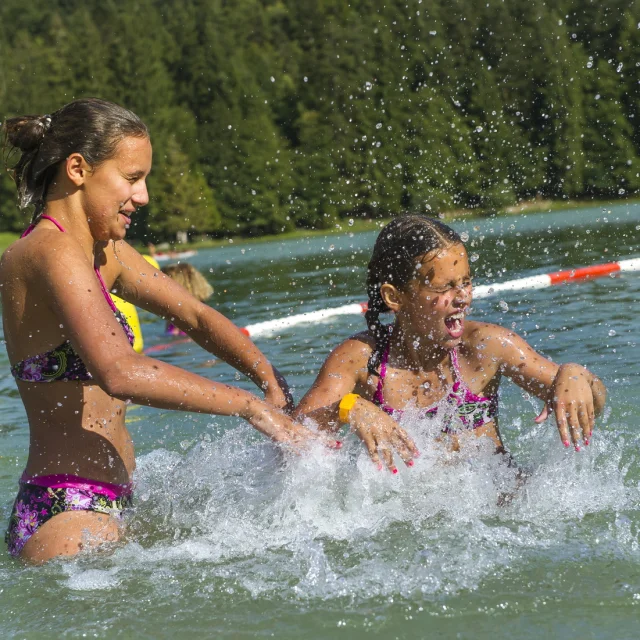 Swimming at Lac Genin