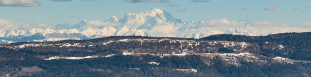 Vue du Belvédère de Planachat, sur le Plateau d'Hauteville