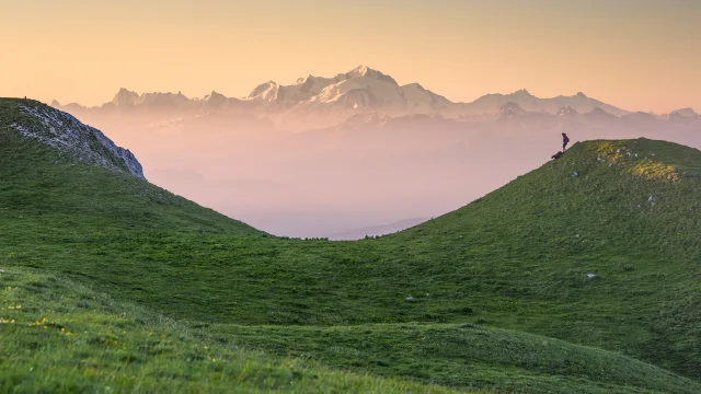 Paysage et randonnée sur les Monts Jura