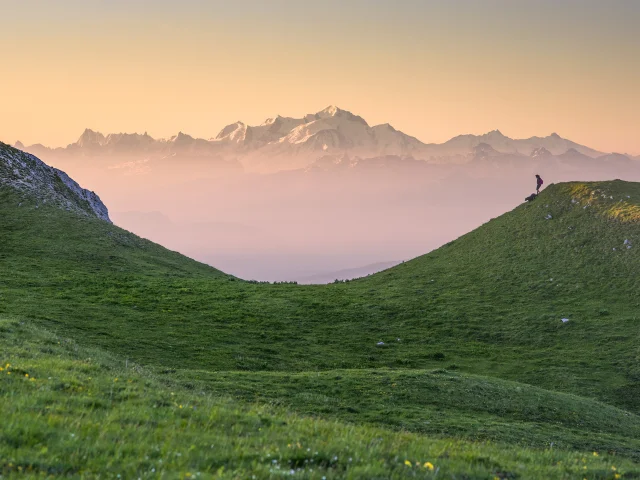 Paysage et randonnée sur les Monts Jura