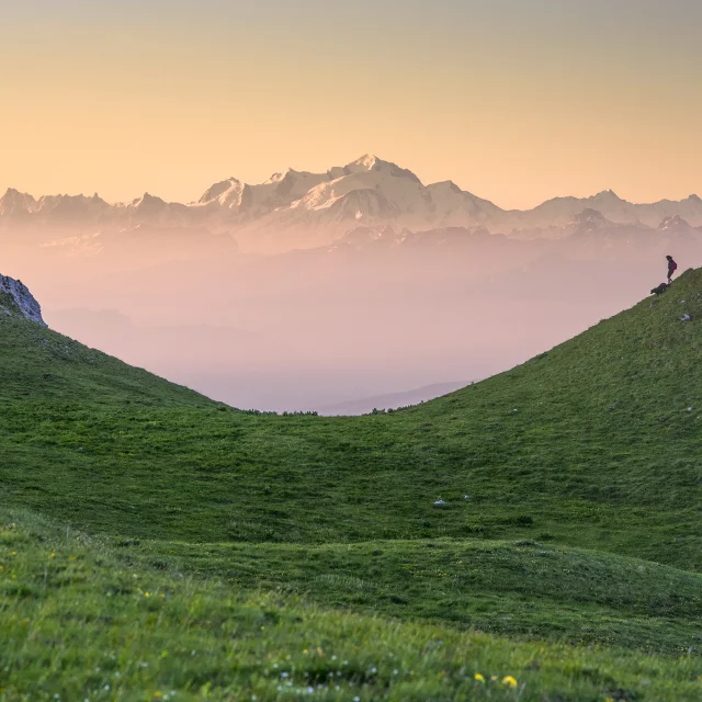 Paysage et randonnée sur les Monts Jura