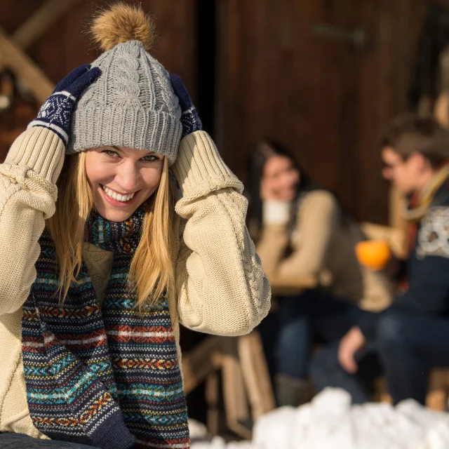 Outdoor hiver, portrait