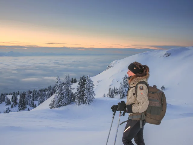 Outdoor Schneeschuhwandern