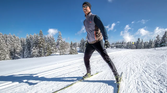 Outdoor Skilanglauf auf dem Plateau de Retord