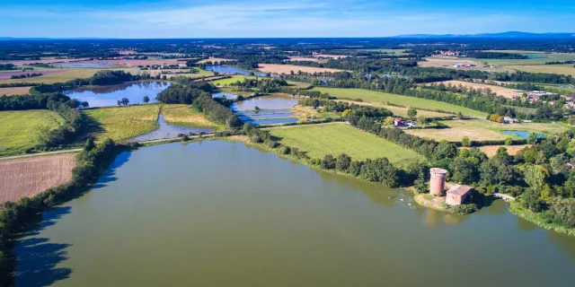 La Dombes, vue du ciel