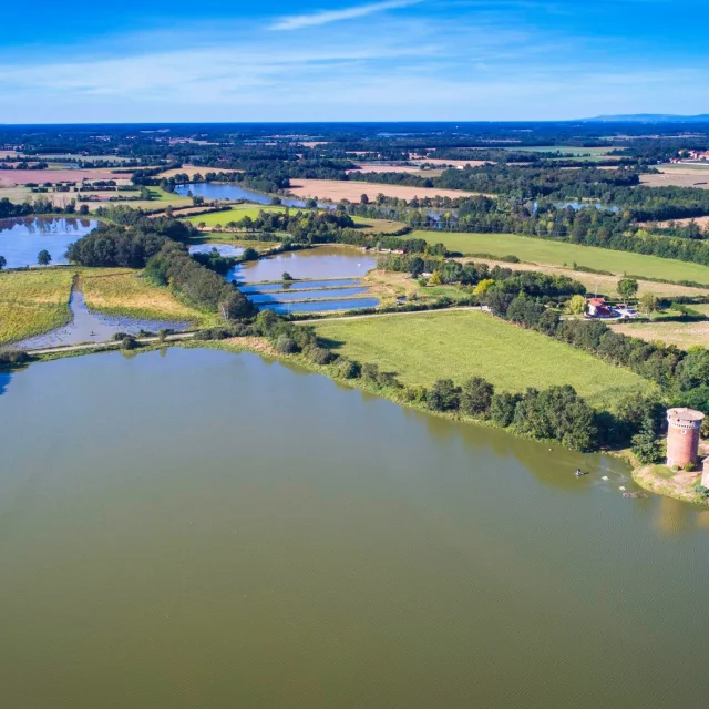 La Dombes, vue du ciel