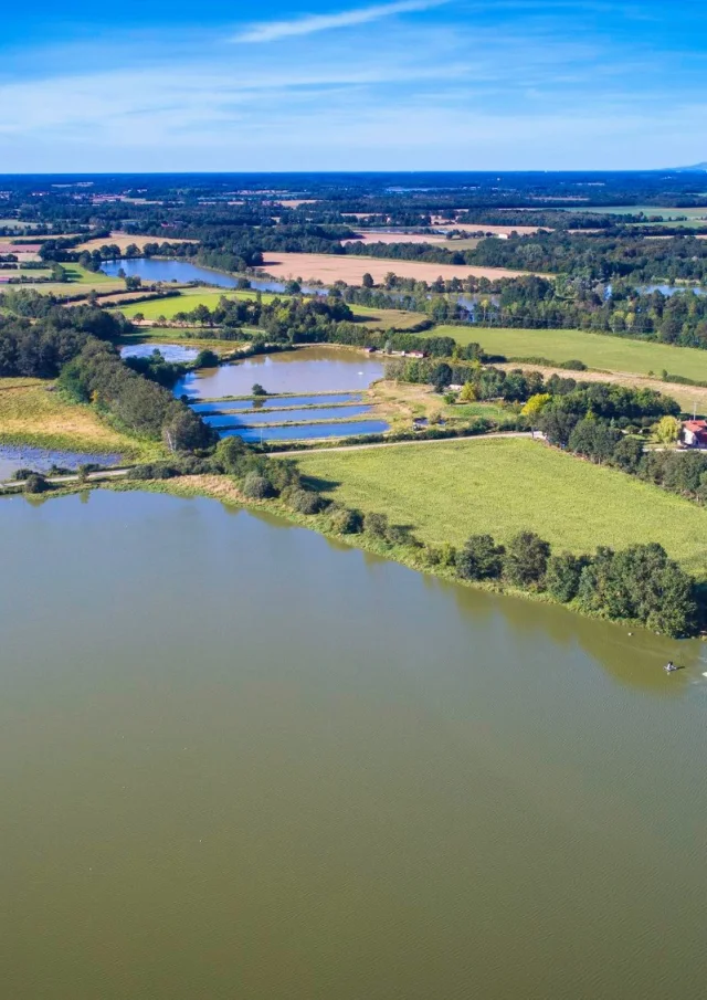 Die Dombes, aus der Luft betrachtet