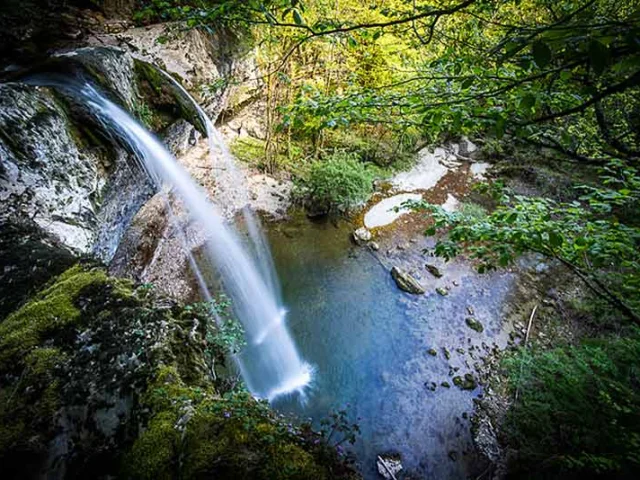 Cascade de la Dorche, rivière sauvage