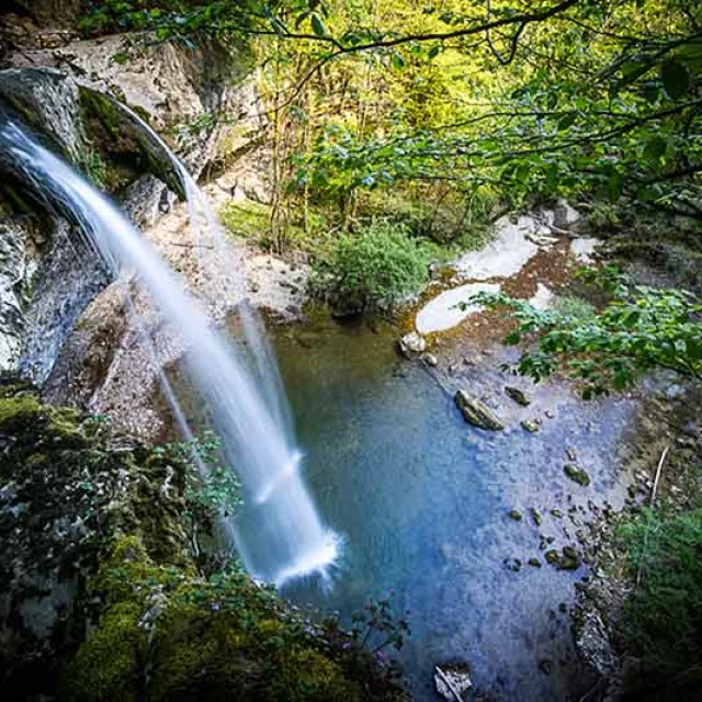 Cascade de la Dorche, rivière sauvage