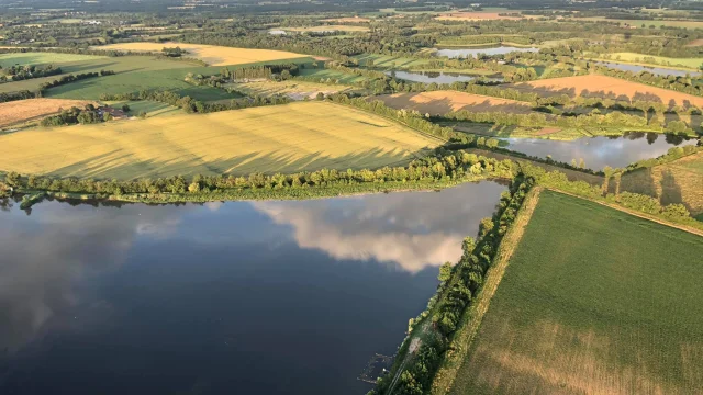 La Dombes, vue du ciel