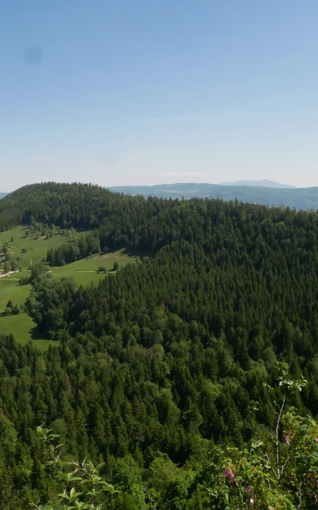 Der Belvédère de Planachat auf dem Plateau d'Hauteville