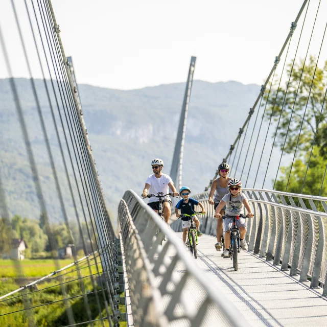 Passerelle de Virignin sur ViaRhônaurisme Velo 4011