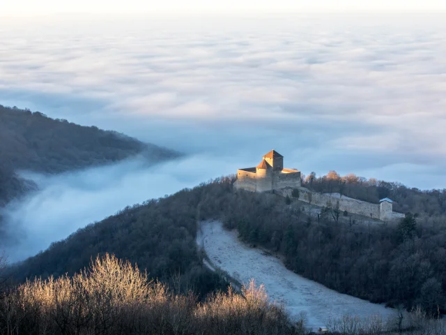 Das Château des Allymes im Winter