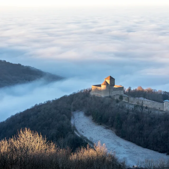 Le Château des Allymes en hiver