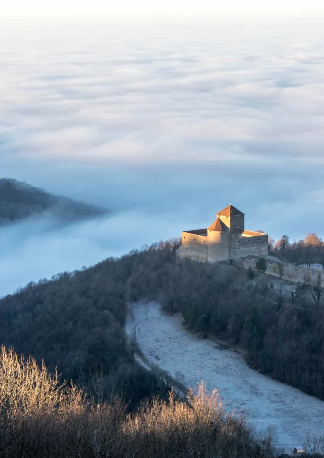 Das Château des Allymes im Winter