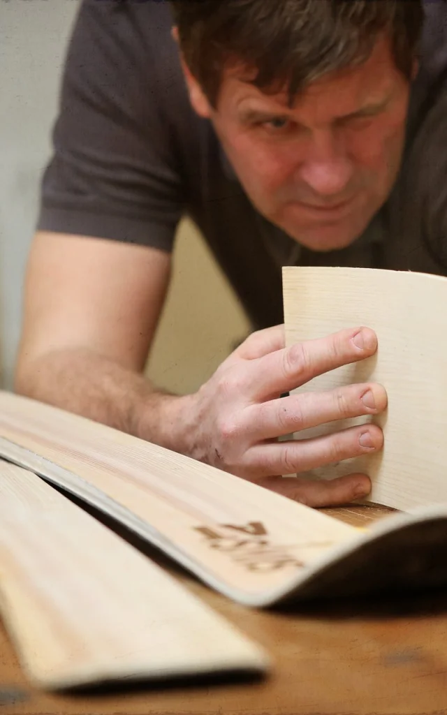 At-skis, wooden skis in Pays de Gex