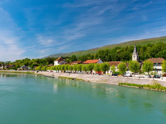 ViaRhôna, Berges du Rhône à Seyssel