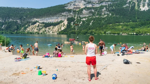 Swimming at Lac de Nantua