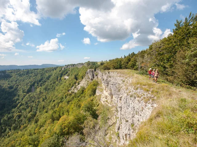Wanderung zum Cirque d'Orvaz und zum Roche Fauconnière