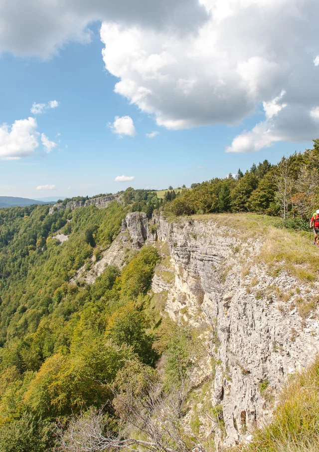 Wanderung zum Cirque d'Orvaz und zum Roche Fauconnière