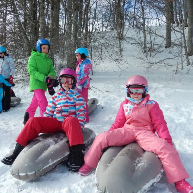 Air Board sledging at Sur Lyand Grand Colombier