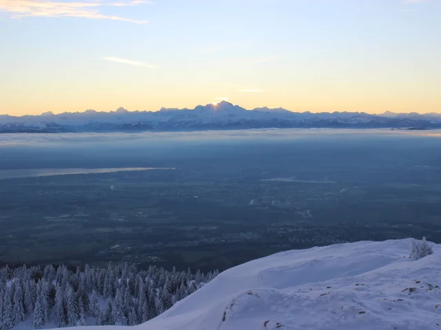 Mont Blanc depuis Crêt de la Neige