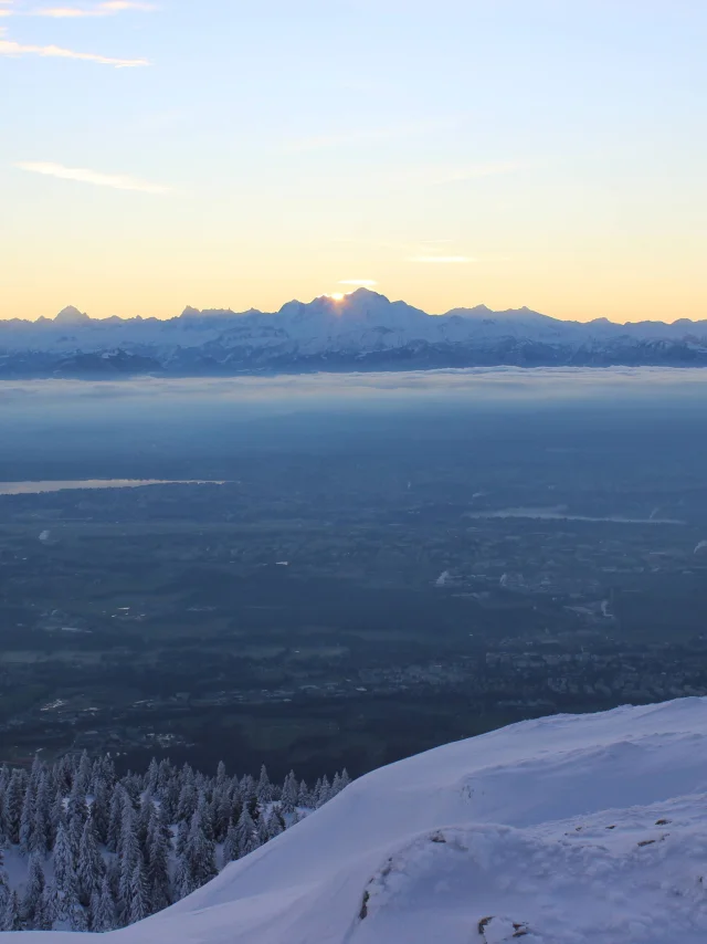 Mont Blanc depuis Crêt de la Neige