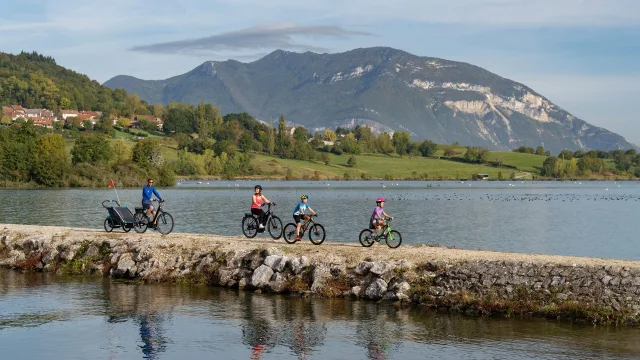 ViaRhôna l'EuroVelo at Masigienu-de-Rives, in Ain