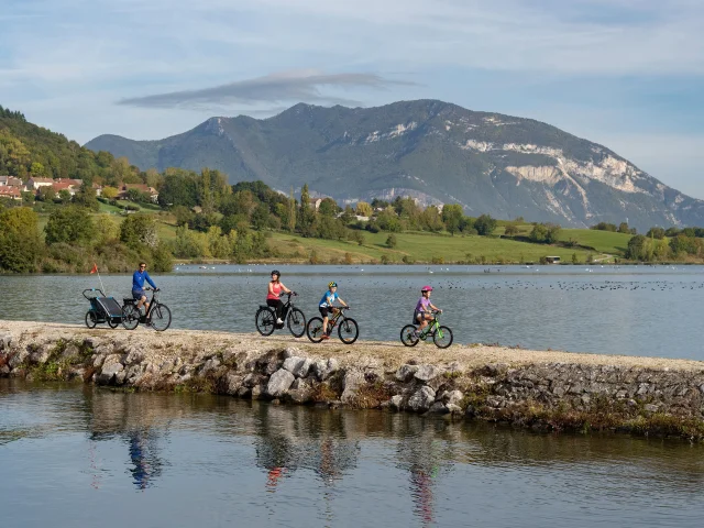 ViaRhôna l'EuroVelo at Masigienu-de-Rives, in Ain