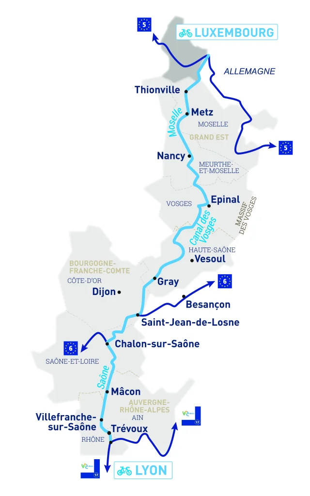 Carte La Voie Bleue